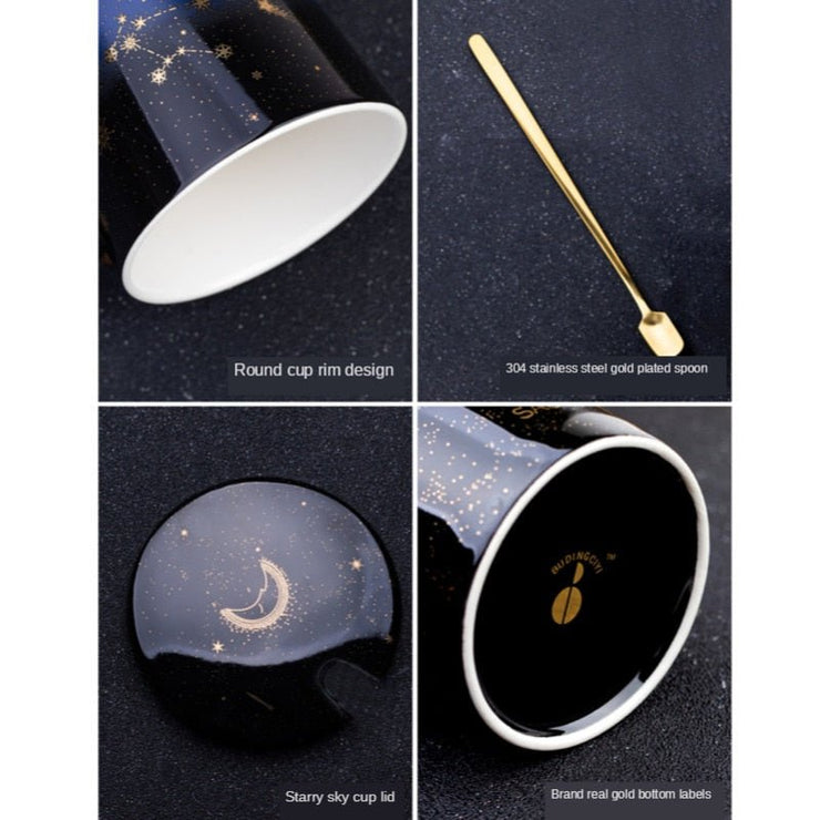 Imbibe the Cosmos: 12 Constellations Ceramic Mug - Limited time Finds