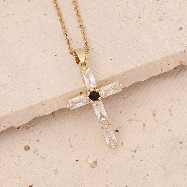 Gold Plated Cross Pendant Necklace - Limited time Finds