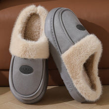 Winter Plush Slippers For Men Casual All - match Warm Suede House Shoes Indoor Non - slip Floor Bedroom Slipper - Limited time Finds