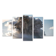 Lion Canvas Wall Art Prints (No Frame) 5-Pieces/Set A