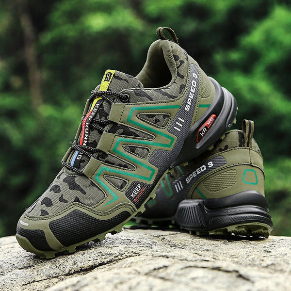 Men Hiking Shoes Climbing Male Sports Shoes Work Safety Toe Tactical Non - Slip Durable Trekking Sneakers Mens Footwear - Limited time Finds