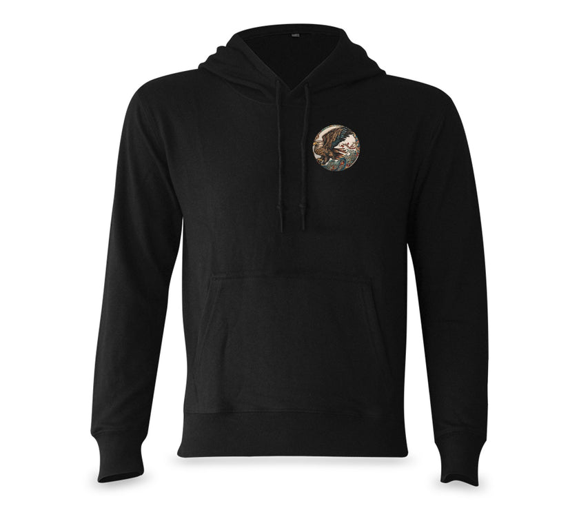 Classic Hooded Sweatshirt Eagle Snake round - Limited time Finds