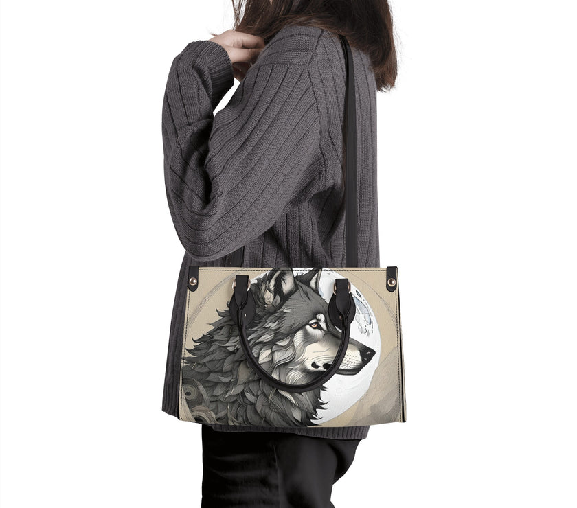 Luxury Women PU Handbag Wolf Moon - Limited time Finds