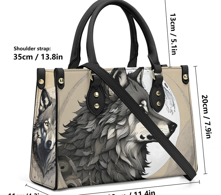 Luxury Women PU Handbag Wolf Moon - Limited time Finds