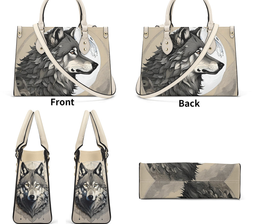 Luxury Women PU Handbag Wolf Moon - Limited time Finds