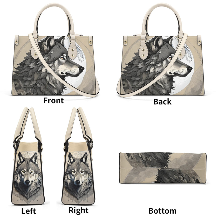 Luxury Women PU Handbag Wolf Moon - Limited time Finds