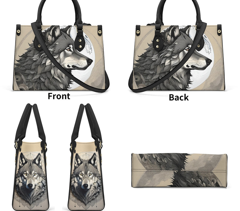 Luxury Women PU Handbag Wolf Moon - Limited time Finds