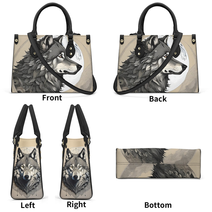 Luxury Women PU Handbag Wolf Moon - Limited time Finds