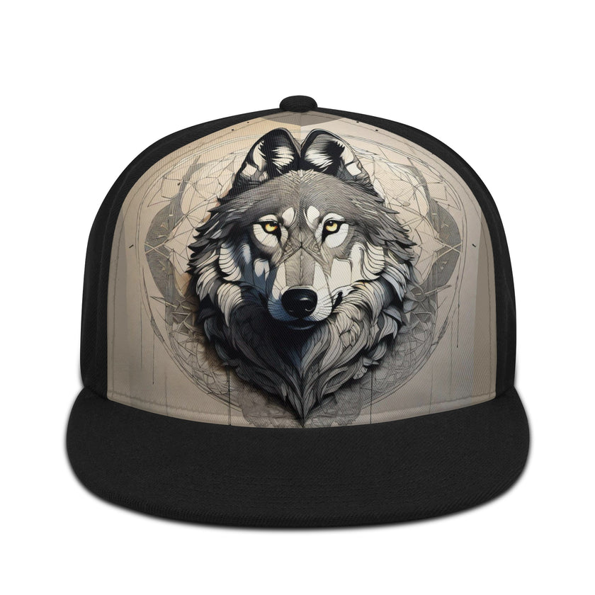 Front Printing Casual Hip-hop Hats wolf design - Limited time Finds