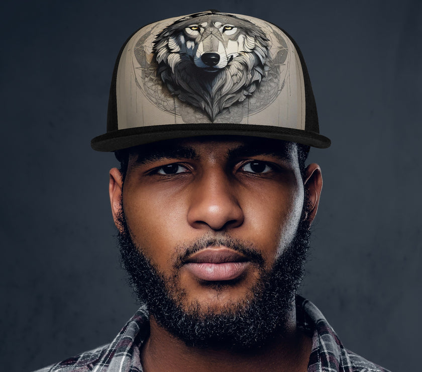 Front Printing Casual Hip-hop Hats wolf design - Limited time Finds