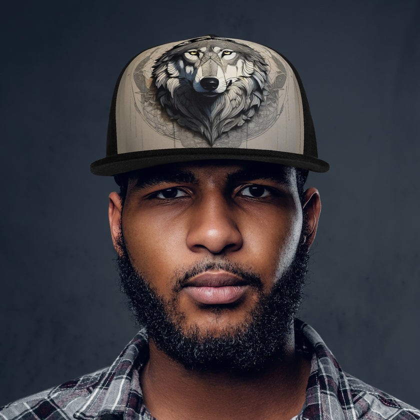 Front Printing Casual Hip-hop Hats wolf design - Limited time Finds