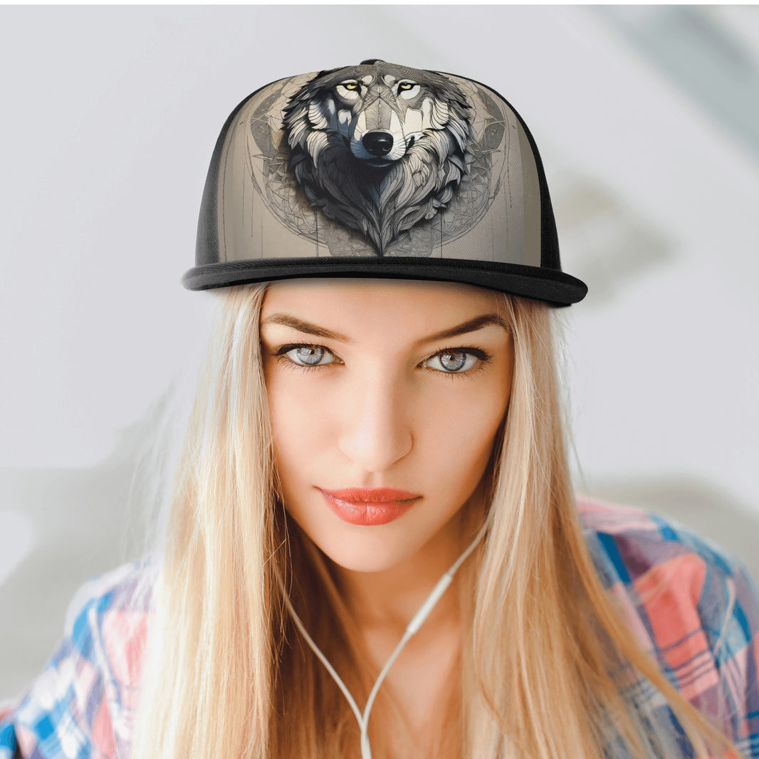 Front Printing Casual Hip-hop Hats wolf design - Limited time Finds