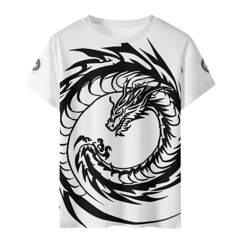 Kids All Over Print Short Sleeve T-Shirt Spiral Dragons