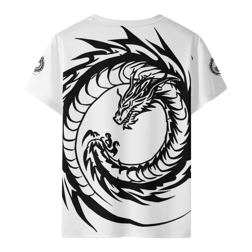 Kids All Over Print Short Sleeve T-Shirt Spiral Dragons