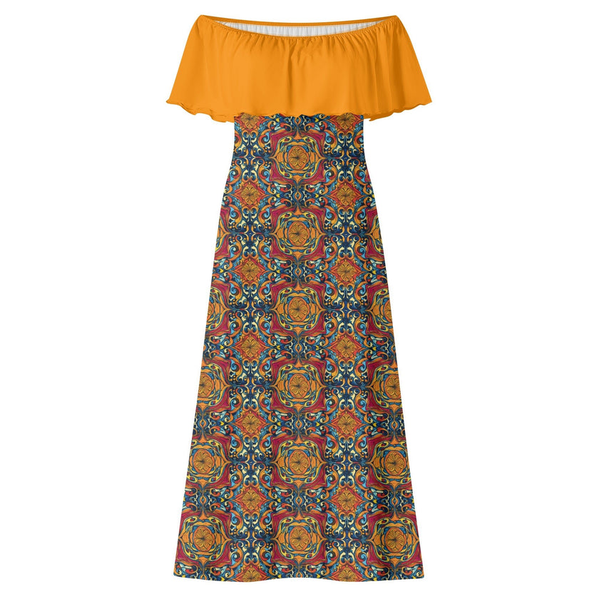 Womens Off-shoulder Long Dress - Limited time Finds