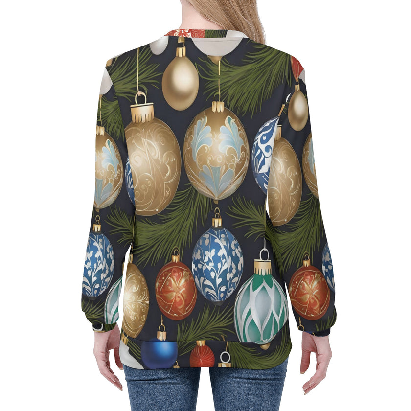 Womens All Over Print Sweater