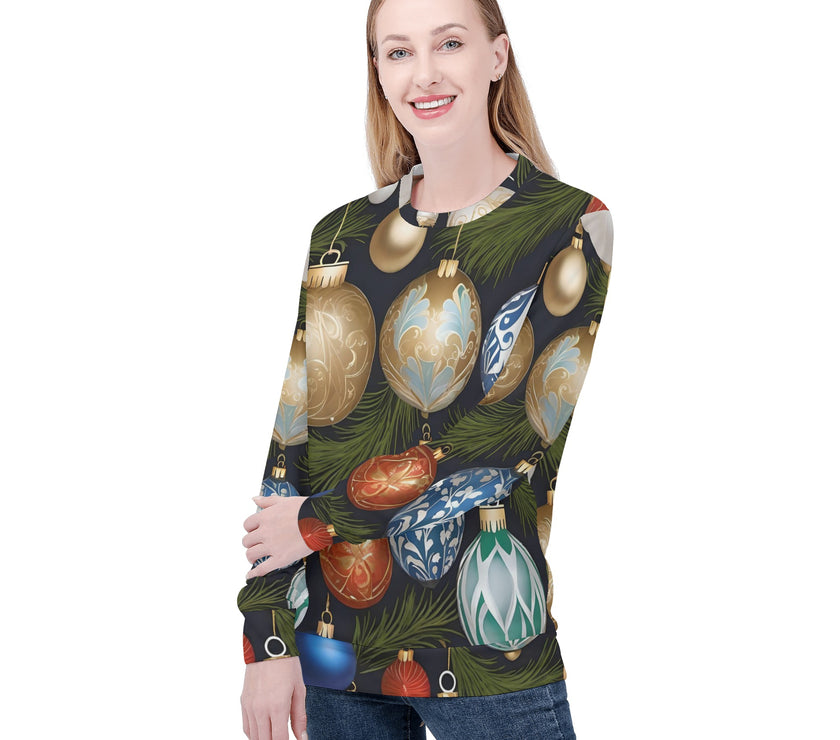 Womens All Over Print Sweater