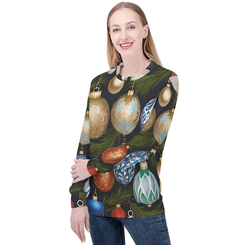 Womens All Over Print Sweater