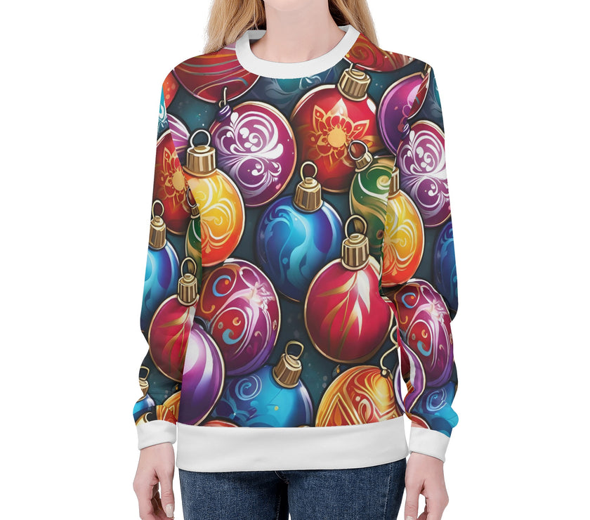 Womens All Over Print Sweater