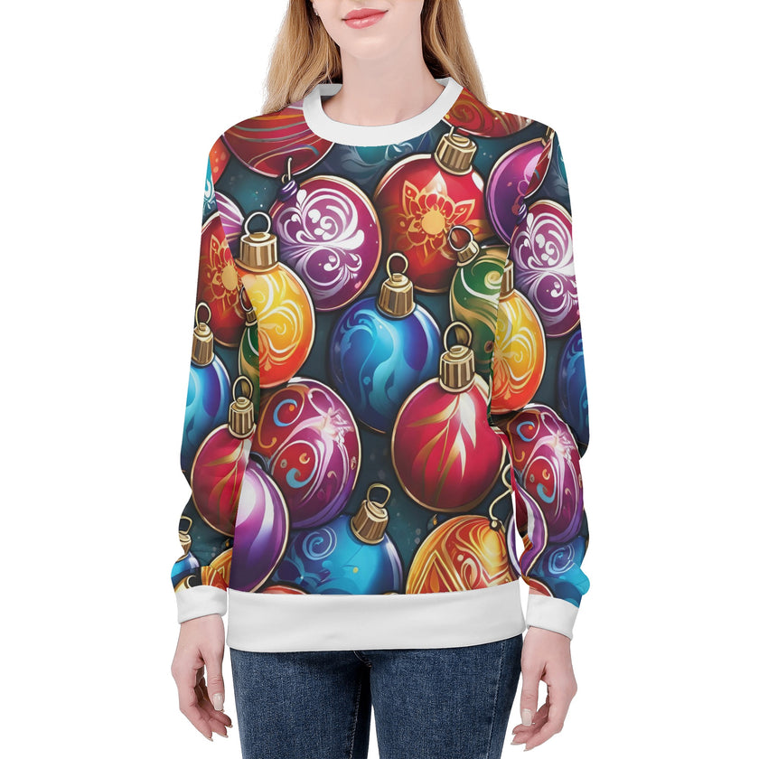 Womens All Over Print Sweater