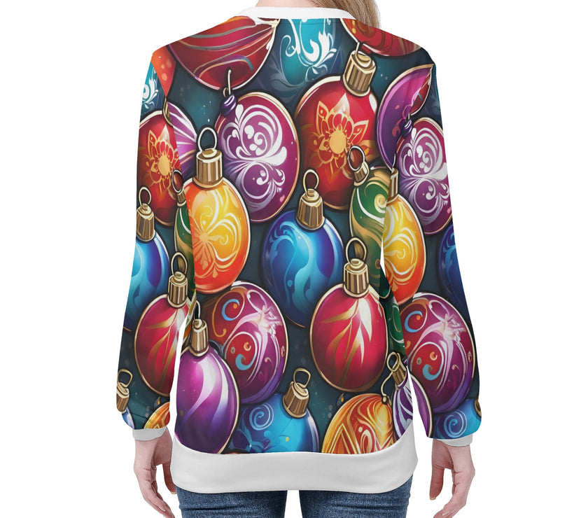 Womens All Over Print Sweater