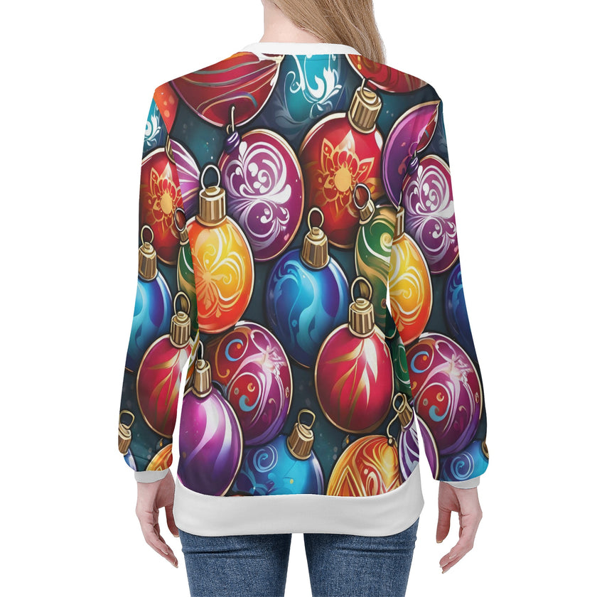 Womens All Over Print Sweater