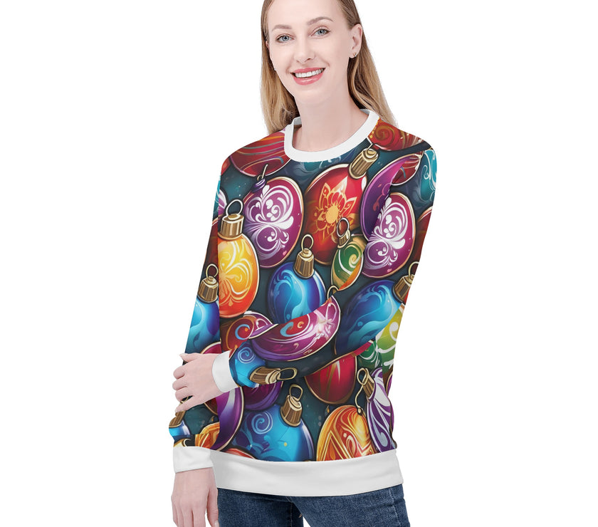 Womens All Over Print Sweater