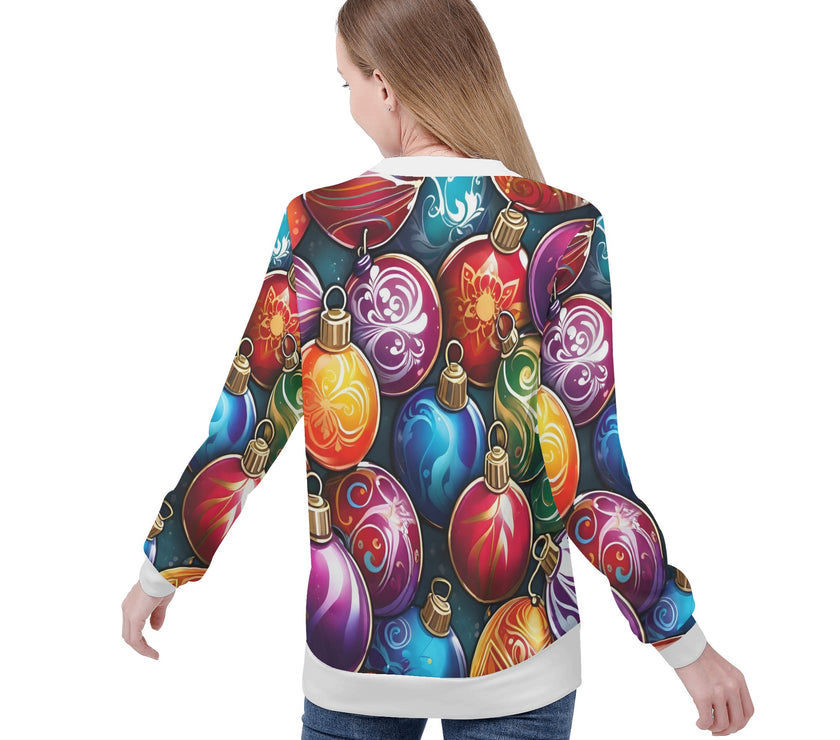 Womens All Over Print Sweater