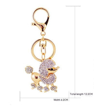 Cartoon Crystal Poodle Puppy Accessories Keychain Pendant Women's Bag Accessories - Limited time Finds