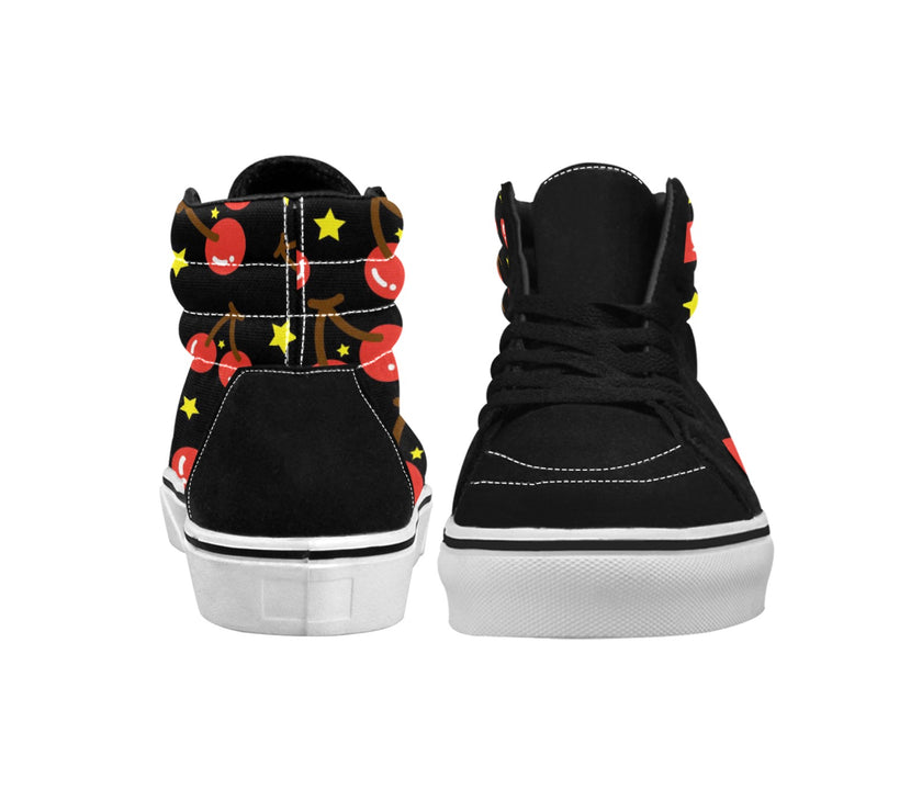 Bomb Cherry Women's High Top Canvas Shoes - Limited time Finds