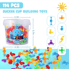 Toys For Kids Ages 4 - 8 Boys 114 PCS Suction Toys Sensory Boys Girls Stress Release Toys Bath Toys Travel Toys Suction Cup Toys Silicone - Limited time Finds