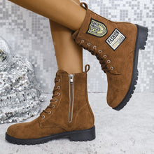 Fashion Lace - up Chunky Heels Boots Winter Round Toe Shoes For Women - Limited time Finds