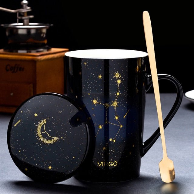 Imbibe the Cosmos: 12 Constellations Ceramic Mug - Limited time Finds