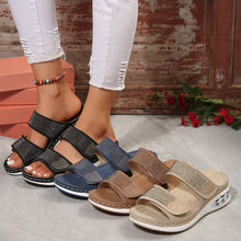 New Air Cushion Wedges Sandals Summer Casual Rhinestone Slides Roman Sandals For Women Non - slip Beach Shoes - Limited time Finds