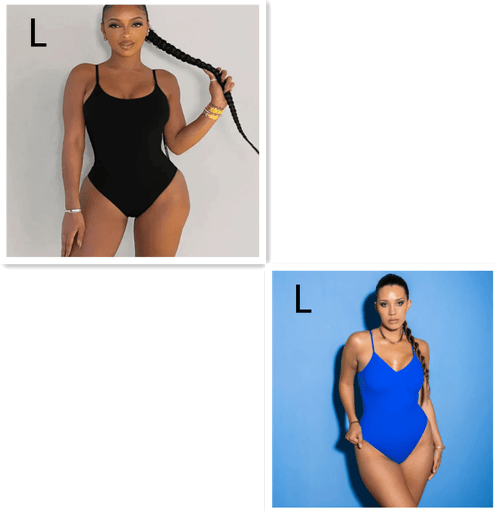 Summer Bikini Backless String Large Size Sexy Solid Color Triangle One-piece Swimsuit Womens Clothing - Limited time Finds