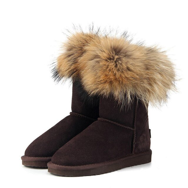 Women's Fox Fur Snow Boots - Limited time Finds