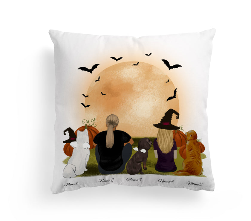 Harvest Halloween Throw Pillow Cover 16"x 16" (One Side)