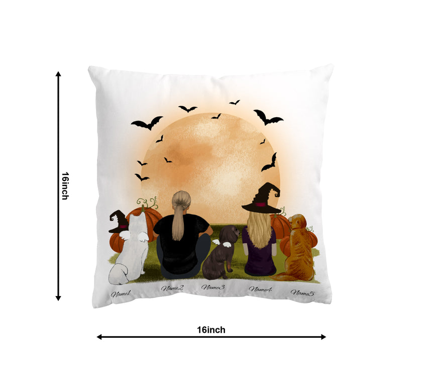 Harvest Halloween Throw Pillow Cover 16"x 16" (One Side)