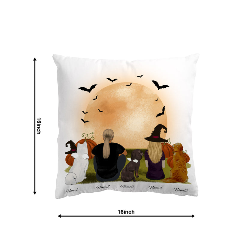 Harvest Halloween Throw Pillow Cover 16"x 16" (One Side)