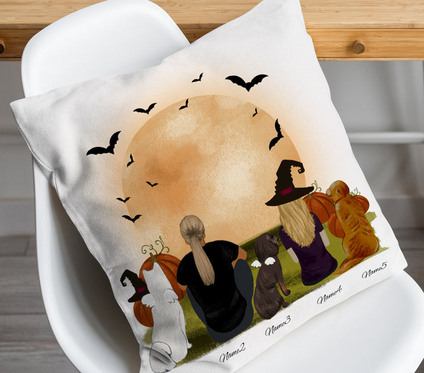 Harvest Halloween Throw Pillow Cover 16"x 16" (One Side)