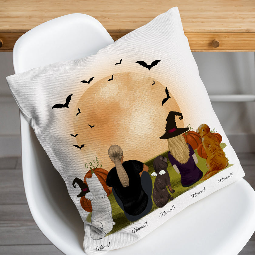 Harvest Halloween Throw Pillow Cover 16"x 16" (One Side)