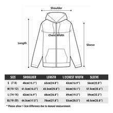 Cat and girl Youth Lightweight Zipper Jumper Sweatshirt Hoodie