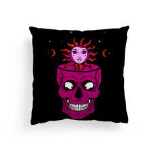 Halloween Skull Throw Pillow Cover