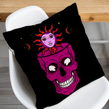 Halloween Skull Throw Pillow Cover