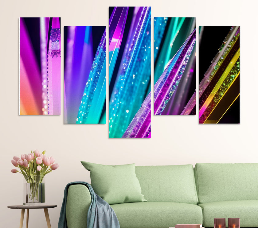 Canvas Wall Art Prints (No Frame) 5-Pieces/Set F - Limited time Finds