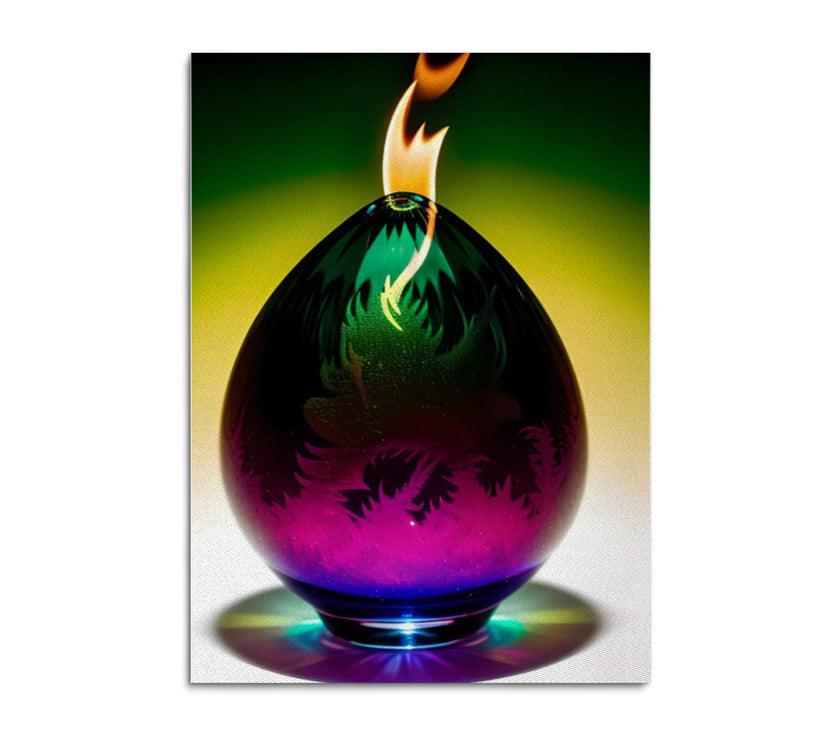 Art Print fire egg 7" x 10"