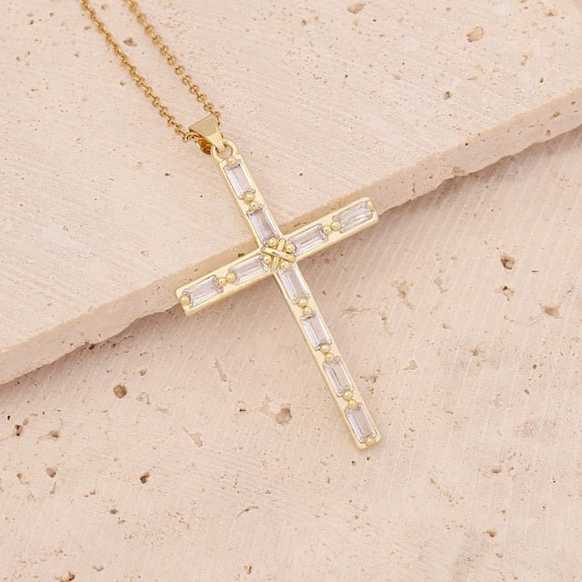 Gold Plated Cross Pendant Necklace - Limited time Finds