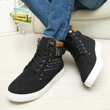 DEKABR Hot Men Shoes Fashion Warm Fur Winter Men Boots Autumn Leather Footwear For Man New High Top Canvas Casual Shoes Men - Limited time Finds