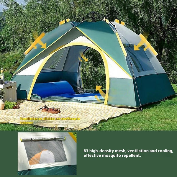 Tent Outdoor Camping 3 - 4 People Automatic Quickly Open - Limited time Finds