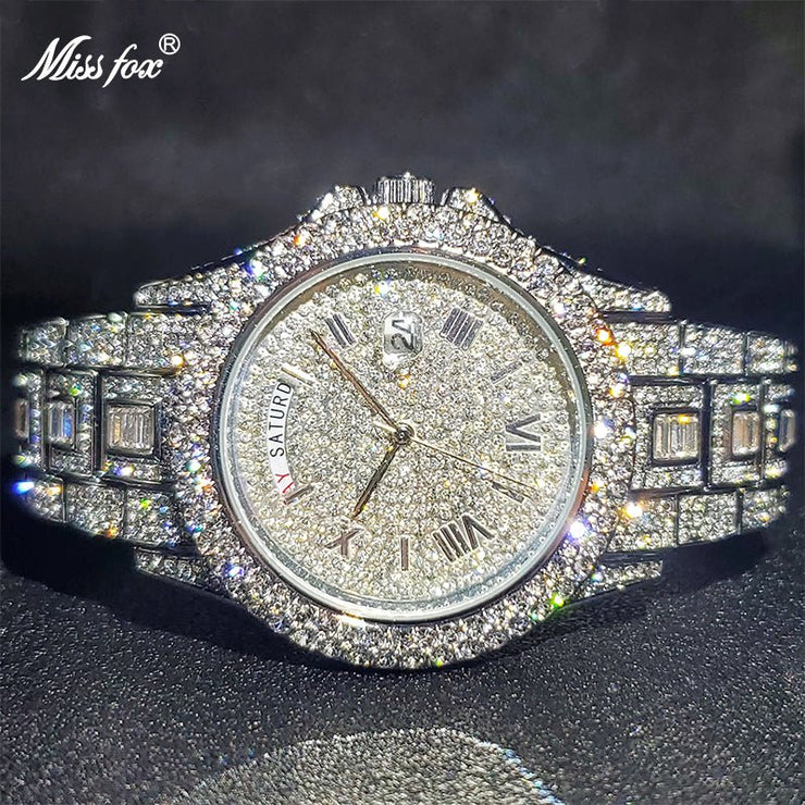 Masculino Diamond Quartz Watches - Limited time Finds